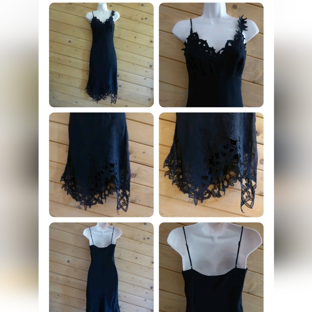 BCBG MAX Black Silk Mermaid Dress